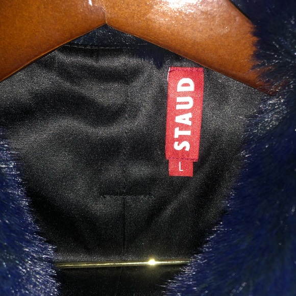 STAUD FAUX FUR COAT - Picture 2 of 4